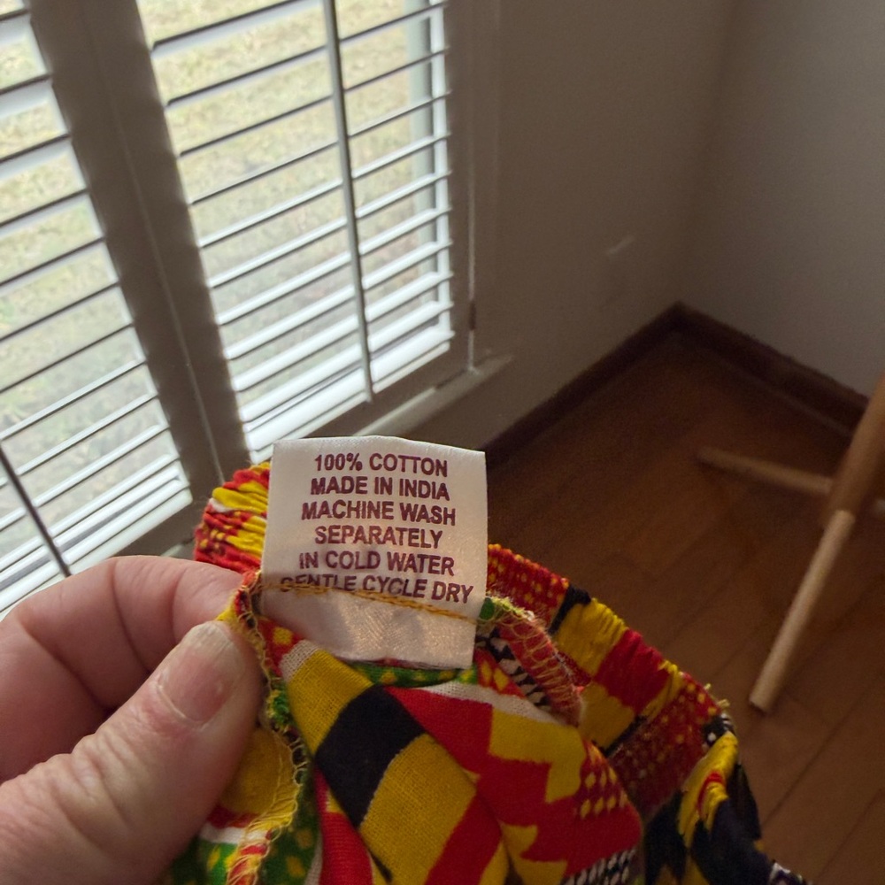 Vibrant Kente Cloth African Skirt One Size Elastic Waist Belt Full Medium - Picture 7 of 7